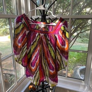 Trina Turk colorful silk top